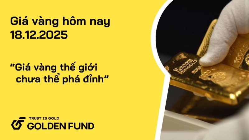 Giá vàng thế giới chưa thể phá đỉnh, giá vàng trong nước bật tăng trở lại