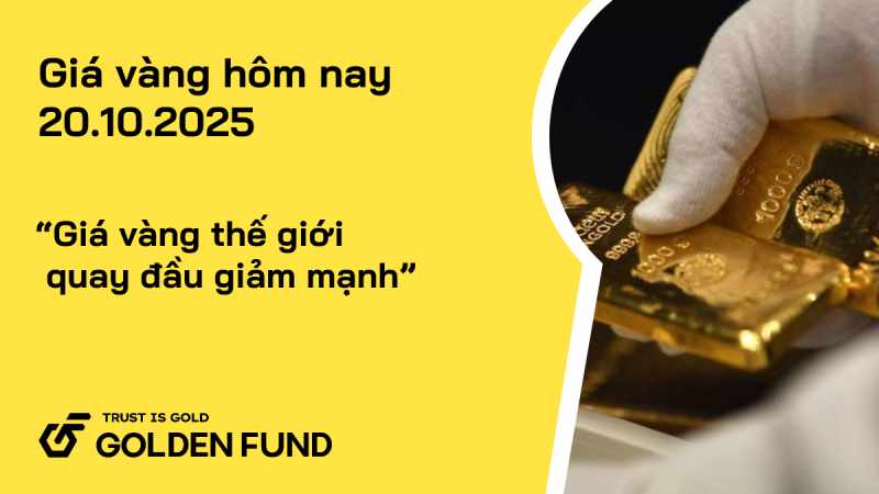 Giá vàng thế giới quay đầu giảm mạnh, giá vàng trong nước duy trì đà tăng