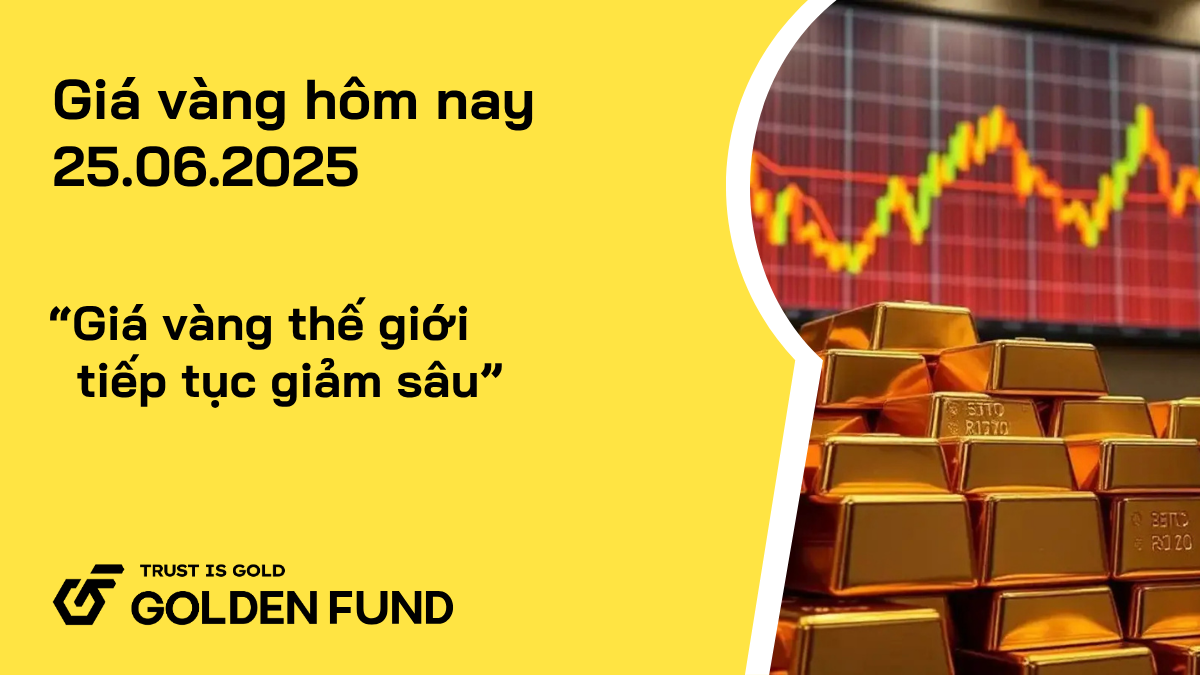 Giá vàng thế giới tiếp tục giảm sâu, giá vàng trong nước duy trì ổn định