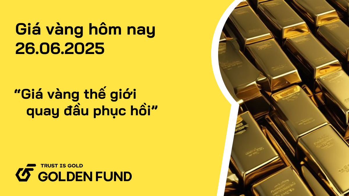 Giá vàng thế giới quay đầu phục hồi, giá vàng trong nước duy trì ổn định