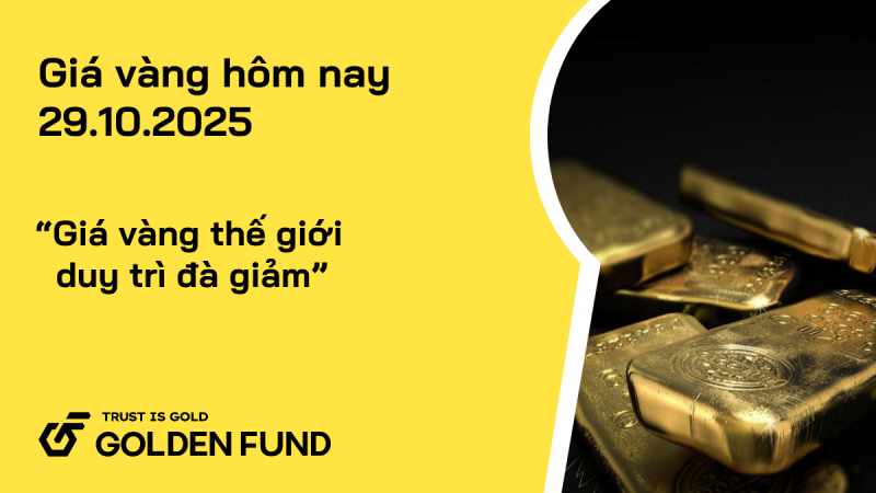 Giá vàng thế giới tiếp đà giảm giá, giá vàng trong nước tiếp tục suy giảm