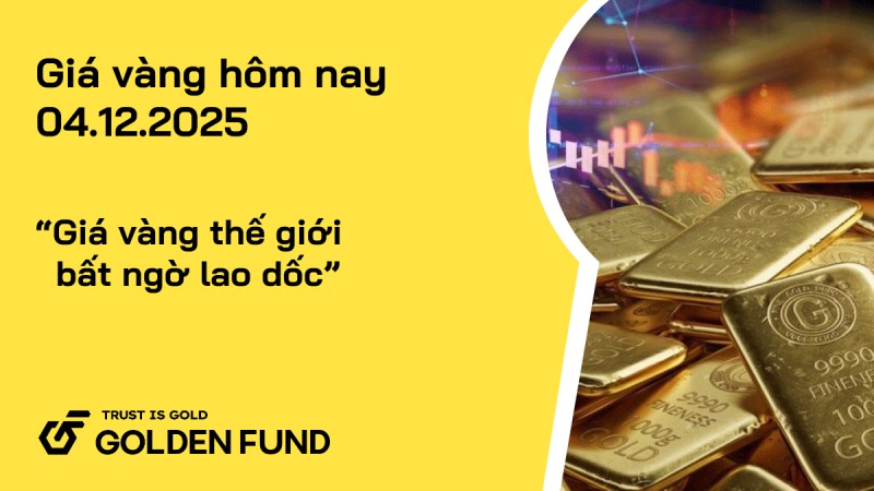 Giá vàng thế giới bất ngờ lao dốc, giá vàng trong nước tiếp đà giảm giá