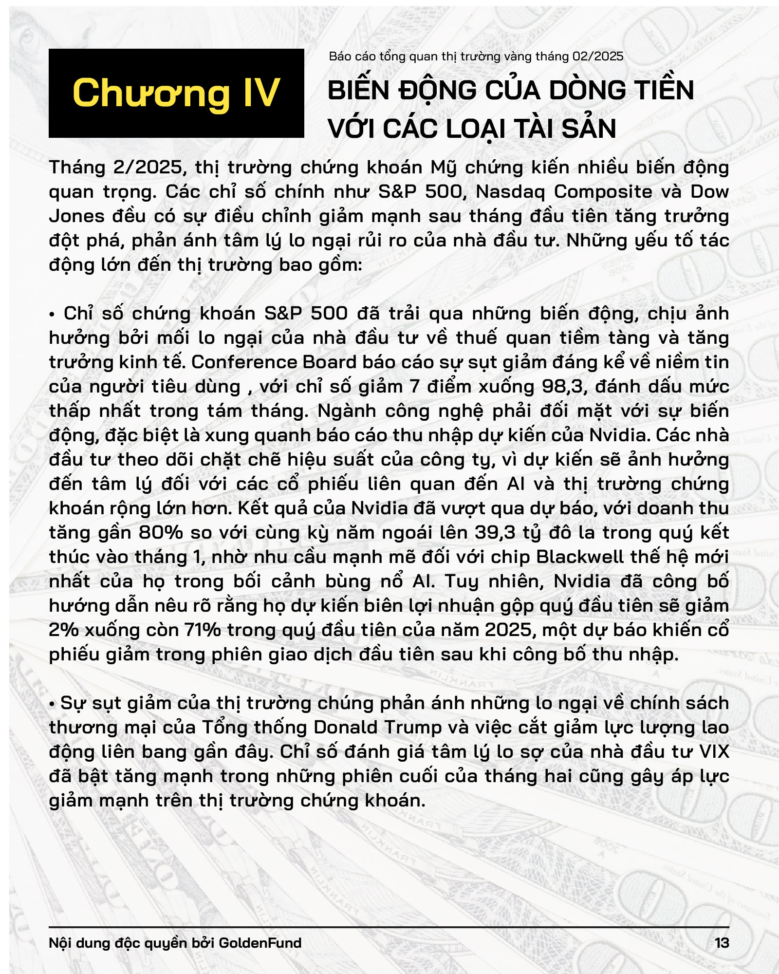 Báo cáo tháng -13