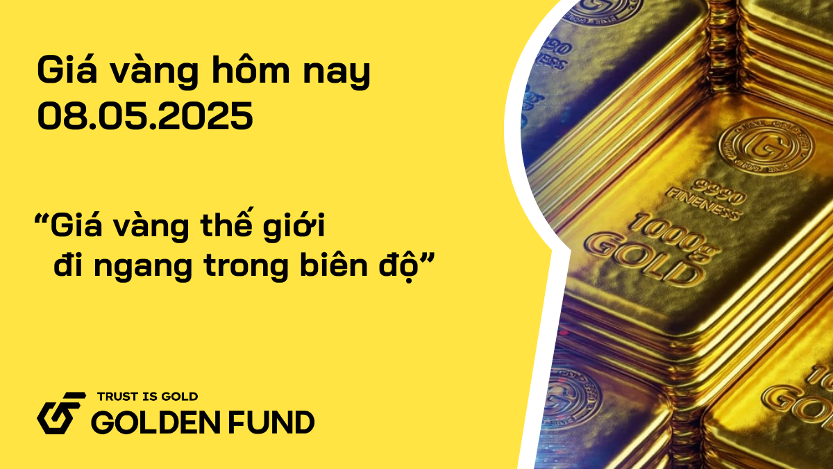 Giá vàng thế giới đi ngang trong biên độ, giá vàng trong nước duy trì ổn định