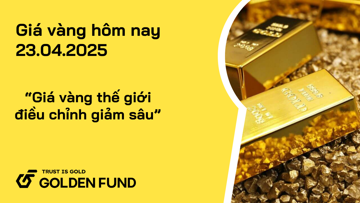 Giá vàng thế giới điều chỉnh giảm sâu, giá vàng trong duy trì đà tăng
