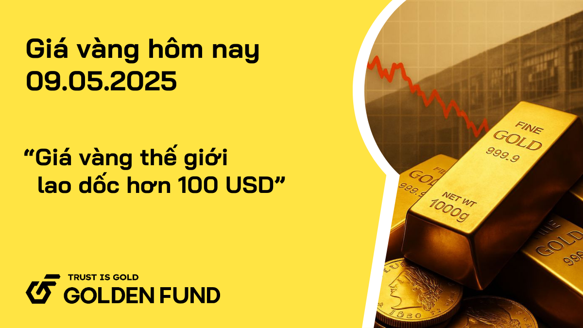 Giá vàng thế giới lao dốc hơn 100 USD, giá vàng trong nước quay đầu điều chỉnh