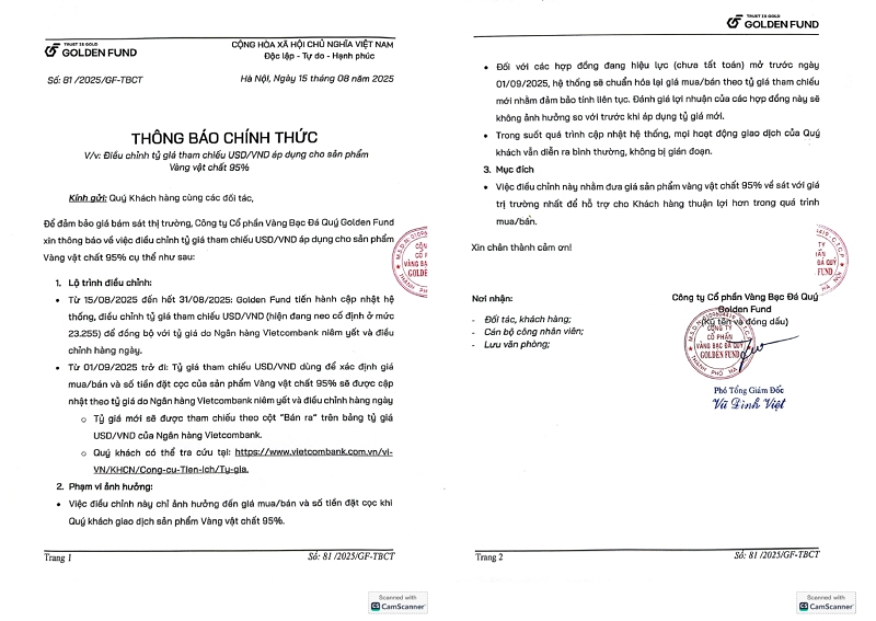 golden-fund-thong-bao-dieu-chinh-ty-gia-tham-chieu-usd-vnd