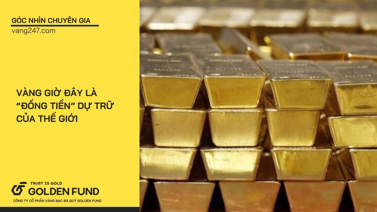 Vàng là “đồng tiền” dự trữ của thế giới?